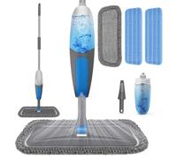 BPAWA Spray Mops for Floor Cleaning - Microfiber Wet Dry Dust Mop for Hardwood Laminate Wood Tile Vinyl Floors with 3 Washable Pads fit for Swiffer PowerMop