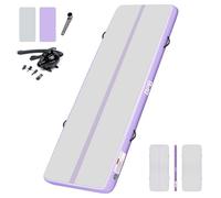 BPB Inflatable Gymnastics Mat with Electric Pump. 10ft Air Tumble Track for Home Use/Training/Gymnastics/Cheerleading/Yoga/Pilates/Martial Arts/Gym/Beach/Cheerleading/Water Fun