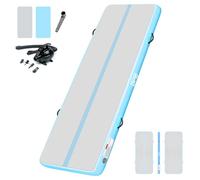 BPB Inflatable Gymnastics Mat with Electric Pump. 10ft Air Tumble Track for Home Use/Training/Gymnastics/Cheerleading/Yoga/Pilates/Martial Arts/Gym/Beach/Cheerleading/Water Fun