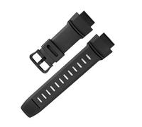 BPBZUTUMDZ Silica Gel Men Watch Strap Fit For CASIO PROTREK PRG 250/260/270/550/500 PRW-3500/2500/5100 Wrist Band Watchbands 18MM(Black-black)