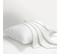 BPC 100% Mulberry Silk Pillowcase Set of 2, King Size Silk Pillow Cases for Hair and Skin, Silky Smooth Bed Pillow Cover with Hidden Zipper, Present for Women Men (20x36, Solid White)