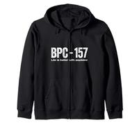BPC 157 Peptide Tee - Peptide and Wellness Merch Zip Hoodie