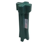 BPC Fixings Driving Tool in Green - Heavy Duty Plastic - for Installing 50 x 50mm Fence Post Spikes - Protects Shoe from Damage/Distortion - Home Garden DIY Construction