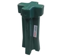BPC Fixings Driving Tool in Green - Heavy Duty Plastic - for Installing 75 x 75mm Fence Post Spikes - Protects Shoe from Damage/Distortion - Home Garden DIY Construction