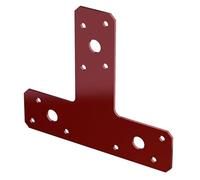 BPC Fixings Dual Coated 'T' Bracket 10-Piece Set, 150 mm Length x 90 mm Width x 37 mm Height