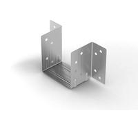 BPC Fixings Galvanised Mini Timber to Timber Joist Hanger 10-Piece Set, 47 mm Width, Silver