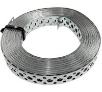 BPC Fixings Galvanised Multi-Fix Strapping, 25 mm Wide x 50 m Coil, Silver