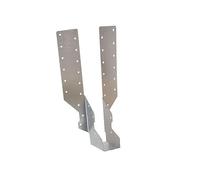 BPC Fixings Galvanised Standard Leg Timber to Timber Joist Hanger 50-Piece Set, 75 mm Width, Silver