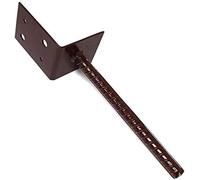 BPC Fixings Heavy Duty Post Support, 75 mm Length x 75 mm Width x 220 mm Height, Brown