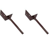 BPC Fixings Heavy Duty Post Support, 75 mm Length x 75 mm Width x 220 mm Height (Pack of 2)