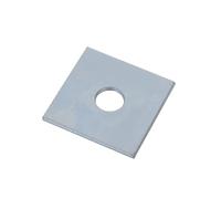 BPC Fixings M12 Galvanised Square Plate Washer 100-Piece Set, 50 mm Length x 50 mm Width, Silver