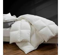 BPC Luxury Feathers and Down Duvet Super King Size, 10.5 Tog for All 4-Seasons, Super Soft & Breathable, 240x260cm