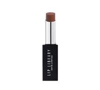 BPerfect Lip Library Lipstick - Long Lasting Satin Lipstick Infused with Jojoba Oil, Shade Drama (Deep Brown Red)