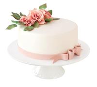 BPFY 9 Inch White Porcelain Cake Stand, Round Dessert Stand, Display Cupcake Stand for Party, Weddings, Birthday, Baby Shower