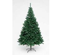 BPIL 7FT Christmas Tree - Pine Artificial Green Xmas Tree - 1000 Tips Foldable Colorado Christmas Tree with Metal Stand, Indoor and Outdoor, Holiday Decoration