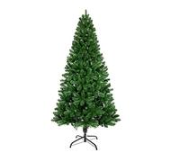 BPIL 7Ft Green Colorado Artificial Spruce Pine Christmas Tree, 1000 Tips, Flame-Resistant PVC, Easy Assembly, Metal Stand, Indoor/Outdoor Christmas Decoration