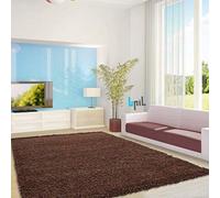 BPIL EXTRA THICK HEAVY 5CM PILE SOFT LUXURIOUS SHAGGY MODERN AREA BEDROOM HALL RUG RUNNER MAT SMALL - XX LARGE (Brown, 160x230cm)