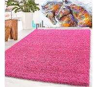 BPIL EXTRA THICK HEAVY 5CM PILE SOFT LUXURIOUS SHAGGY MODERN AREA BEDROOM HALL RUG RUNNER MAT SMALL - XX LARGE (PINK, 80X150CM)
