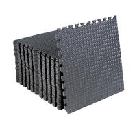 BPIL Gym Floor Mats - Exercise Interlocking Foam Mats - 60x60cm Non-Slip Thick Flooring for Home Workout Gym, Yoga and Garage Underlay (20 Tiles (80 Square Feet))