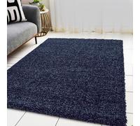 BPIL Living Room Rugs - 5cm Extra Thick Shaggy Rug - Soft Plain Area Rug, Luxurious Modern Carpet for Hall, Bedroom, Kitchen (Purple, 60x110 cm)