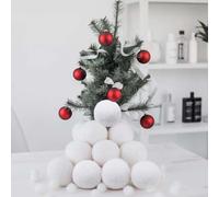 BPIL Realistic White Plush Snow Balls - 20pcs, Safe Indoor/Outdoor Snowball Fight Game for Kids & Adults, No-Mess, Fun Christmas Decoration, Perfect for Winter Parties.