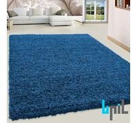 BPIL SHAGGY RUGS SOFT PLAIN Thick 5CM TWISTED PILE ANITSKID SMALL MEDIAM LARGE AREA RUGS (NAVY BLUE, 60X110CM)