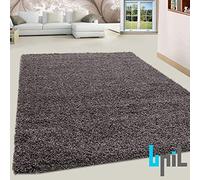 BPIL SHAGGY RUGS SOFT PLAIN Thick 5CM TWISTED PILE ANITSKID SMALL MEDIAM LARGE AREA RUGS (TAUPE, 80X150CM)