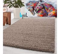 BPIL Shaggy Rugs Soft plain Thick Pile Large Small Antiskid Area Rug (Beige, 80X150CM)