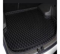 BPILOT Tailored Car Leather Boot Liner, for Jaguar F-Type Coupe 2013-2021 Non-Slip Durable Waterproof Trunk Mat Carpets,2/Blackbeigeline