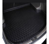 BPILOT Tailored Car Leather Boot Liner, for Jaguar F-Type Coupe 2013-2021 Non-Slip Durable Waterproof Trunk Mat Carpets,1/Allblack
