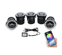 Bpjikxf Car Air Conditioning Grille For TT 2007-2014 APP Control Car AC Conditioner Turbo Outlet Decoration Lamp Ambient Light Refit 256 Colours LED Air Vents(Vent)