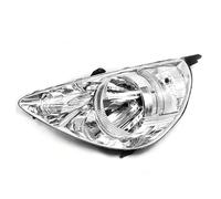 Bpjikxf Headlight Assembly Black Or White Car Front Headlight Head Light Headlamp Driver For FIT For JAZZ 2003 2004 2005 2006 2007(White Left)