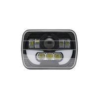Bpjikxf Headlight Assembly For Offroad 4x4 Accessories 12V 24V Bright 5x7 Inch Led Headlights 7x6 80000LM Headlamp Hi/Low Turn Signal DRL(1piece black C)