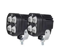 Bpjikxf Motorcycle Headlight 3 Inch Led Work Spotlights 12V 24V Pod Lights Headlights For Motorcycles Flood Led Bar Fog Lights 4x4 Off Road ATV(2piece white yellow)