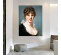 BPJSTU Élisabeth Louise Vigée Le Brun Portrait of Mrs.Spencer Perceval Canvas Prints Painting Picture Decor Home Decoration(60x80cm/Frameless)