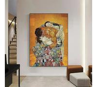 BPJSTU Gustav Klimt Freya Tears Kiss Figure Scandinavian Posters Wall Art Canvas Painting Pictures Room Interior Home Decor(40x60cm/Frameless)
