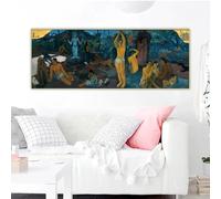 BPJSTU Paul Gauguin Where Do We Come From? What Are We? Where Are We Going? 1897" Wall Art Canvas Prints Painting Decoration(50x150cm/Frameless)