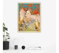 BPJSTU Paul Jacoulet The Manchoukuo Pearls Classical Canvas Prints Painting Picture Wall Decor Home Living Room Decoration(35x45cm/No Framed)