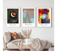 BPJSTU Surrealism Abstract Paul Klee Floral Modern Wall Art Canvas Painting Nordic Posters And Prints Wall Pictures Home Decor(40x60cm/3PCS Frameless)