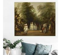 BPJSTU Thomas Gainsborough《The Mall in Saint James's Park》Canvas Prints Painting Art Poster Picture Wall decor Home Decoration(60x75cm/No Framed)
