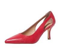 Bplangat Women's Pumps Pointed Toe Pump Shoes Kitten Heel Comfort Cut Out Dress Shoes for Office Wedding Party Dressy Casual, US Size 5-11, Red, 5