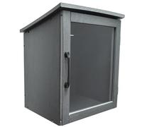 BplusZ Outdoor Library Book Box, HDPE Waterproof Weather Resistant, Small Grey Neighborhood Community Sharing