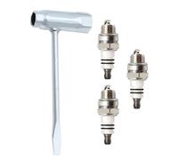 BPMR7A L7T 3pcs Spark Plug with 1pc 13x19mm Drive Wrench Tool for Chainsaw BPM7A RCJ6Y RCJ7Y Spark Plugs for Husqvarna Stihl MS290 021 023 024 025 026 Small Engine