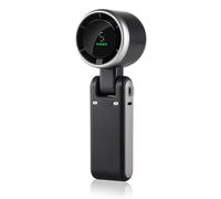 Bpoeee Portable Handheld Turbo Fan with 5 Gear Wind, Hand Folding High-Speed Turbine Fan with Digital Display, USB Recargables Mini Fa n for Outdoor Activities, Travel, Working (black)
