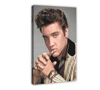 bpoejge Exclusive Art Rock Singer Elvis Presley Portrait Poster 1 Canvas Poster Wall Art Decor Print Picture Paintings for Living Room Bedroom Decoration 12x18inch(30x45cm)