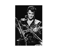 bpoejge Exclusive Art Rock Singer Elvis Presley Portrait Poster 2 Canvas Poster Wall Art Decor Print Picture Paintings for Living Room Bedroom Decoration 16x24inch(40x60cm)