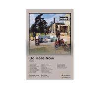 bpoejge Oasis Poster Famous Classic Rock Band Vintage 1990S Britpop Music Album Be Here Now Cover Fan Gift Canvas Poster Bedroom Decor Landscape Office Room Decor Gift 08x12inch(20x30cm)