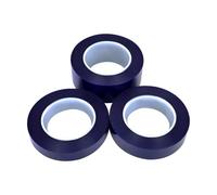 BPQCOFZT Metallographic Metal PCB Sample Protection Tape - Blue Semi-Transparent PE Adhesive Film, 328Ft Roll 1pcs(30mm)