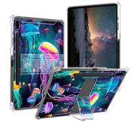 BPQOJB Case for Samsung Galaxy Tab S8 Plus 2022/S7 FE 2021/S7 Plus 2020 12.4 inch with Kickstand and Pen Holder Transparent Protective Cover Clear Tablet Case - Beautiful Ocean