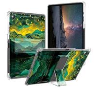 BPQOJB for Galaxy Tab A9 Plus Case 2023 with Kickstand and Pen Holder Transparent Protective Cover Clear Tablet Case for Samsung Galaxy Tab A9 Plus 11 inch - Mountains Stream Forests
